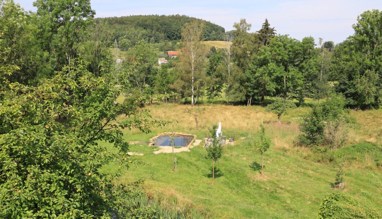 Chalupa Hunikov Česká Kamenice Exteriör bild